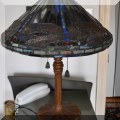 DL02. Art Nouveau style dragonfly table lamp. 